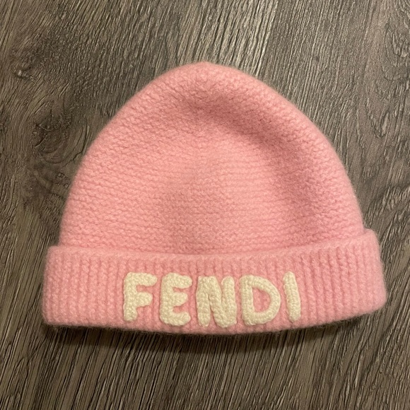 Fendi Baby Pink Beanie - Like New! - Picture 1 of 4